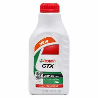 روغن موتور کاسترول GTX 20W-50 SL حجم ۱ لیتر (Castrol)
