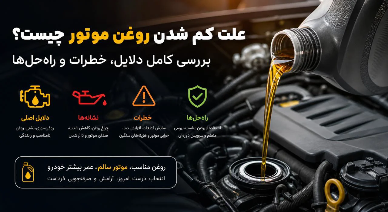 علت کم شدن روغن موتور چیست؟