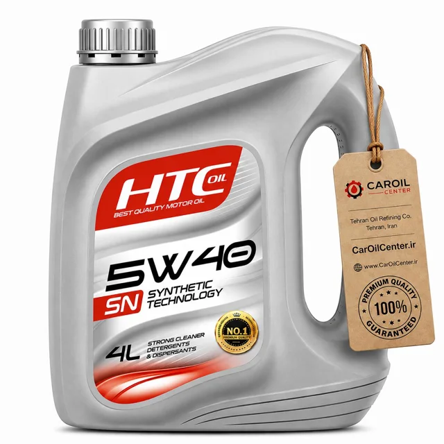 روغن موتور اچ تی سی نیمه سنتتیک 5W40 SN حجم۴ و ۵ لیتری (HTC)