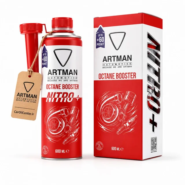 اکتان بوستر آرتمن Nitro+ 600 میلیلیتر , افزایش تا 60 پوینت مناسب 60 لیتر بنزین