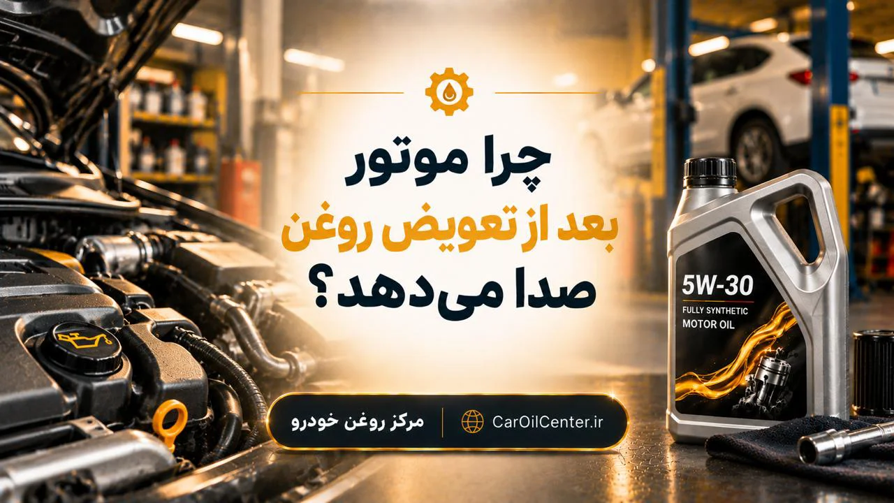 چرا موتور بعد از تعویض روغن صدا میدهد؟