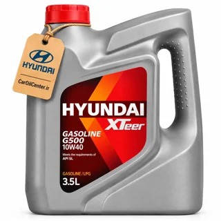 روغن موتور هيونداي اكستير مدل G500 10W40 SL حجم 3.5 لیتری (Hyundai XTeer)